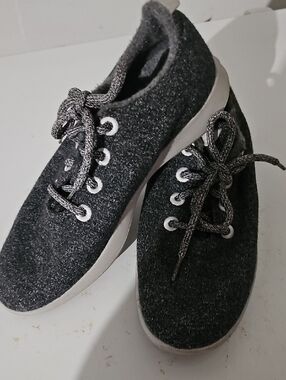 Allbirds Dark Gray Felt Lace-Up Sneakers